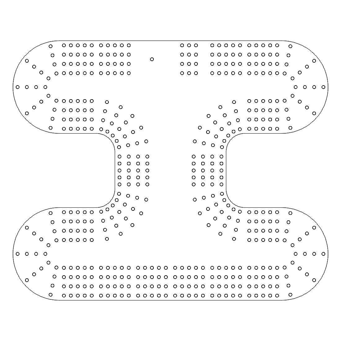 106 Cribbage Board Pattern / Template