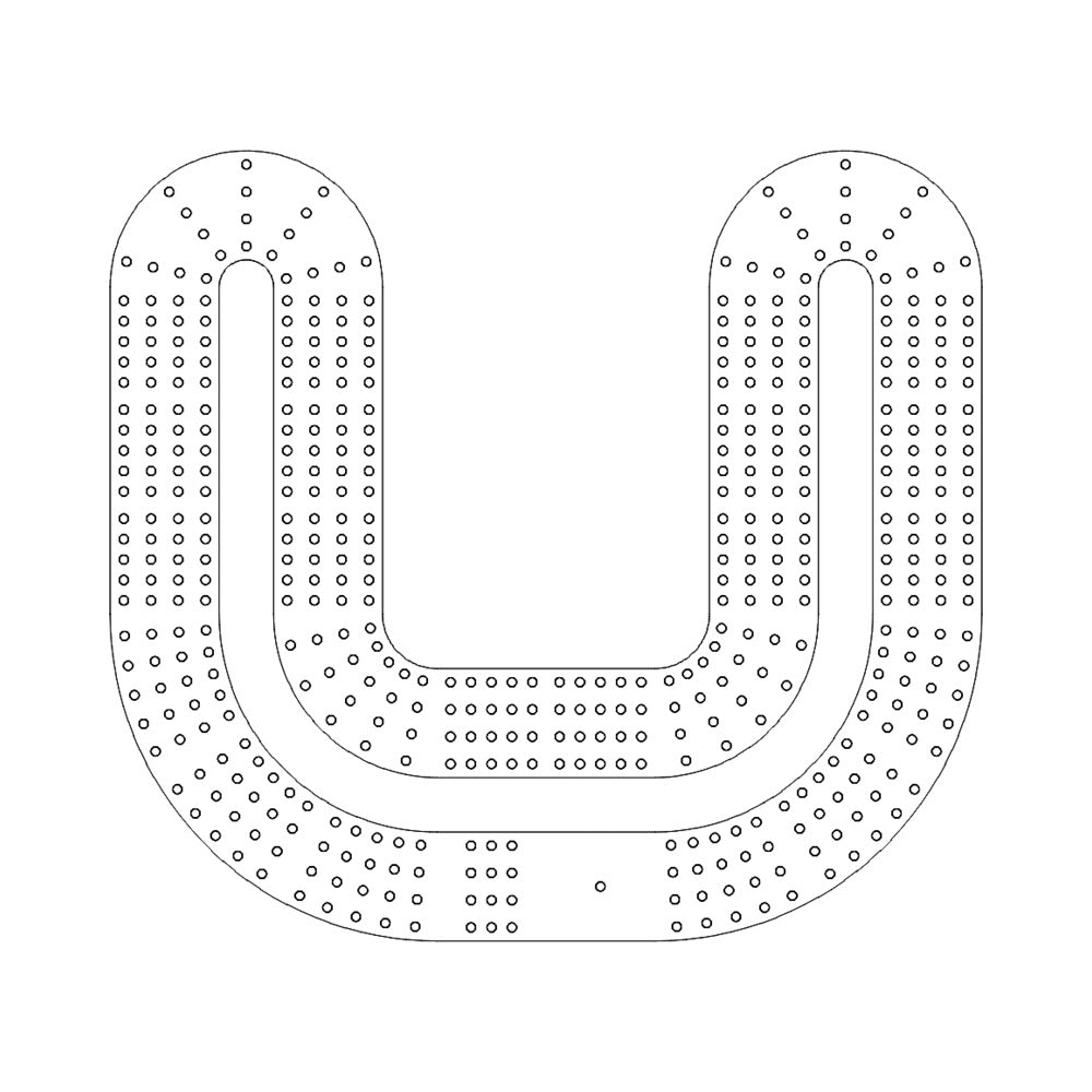 109 Cribbage Board Pattern / Template