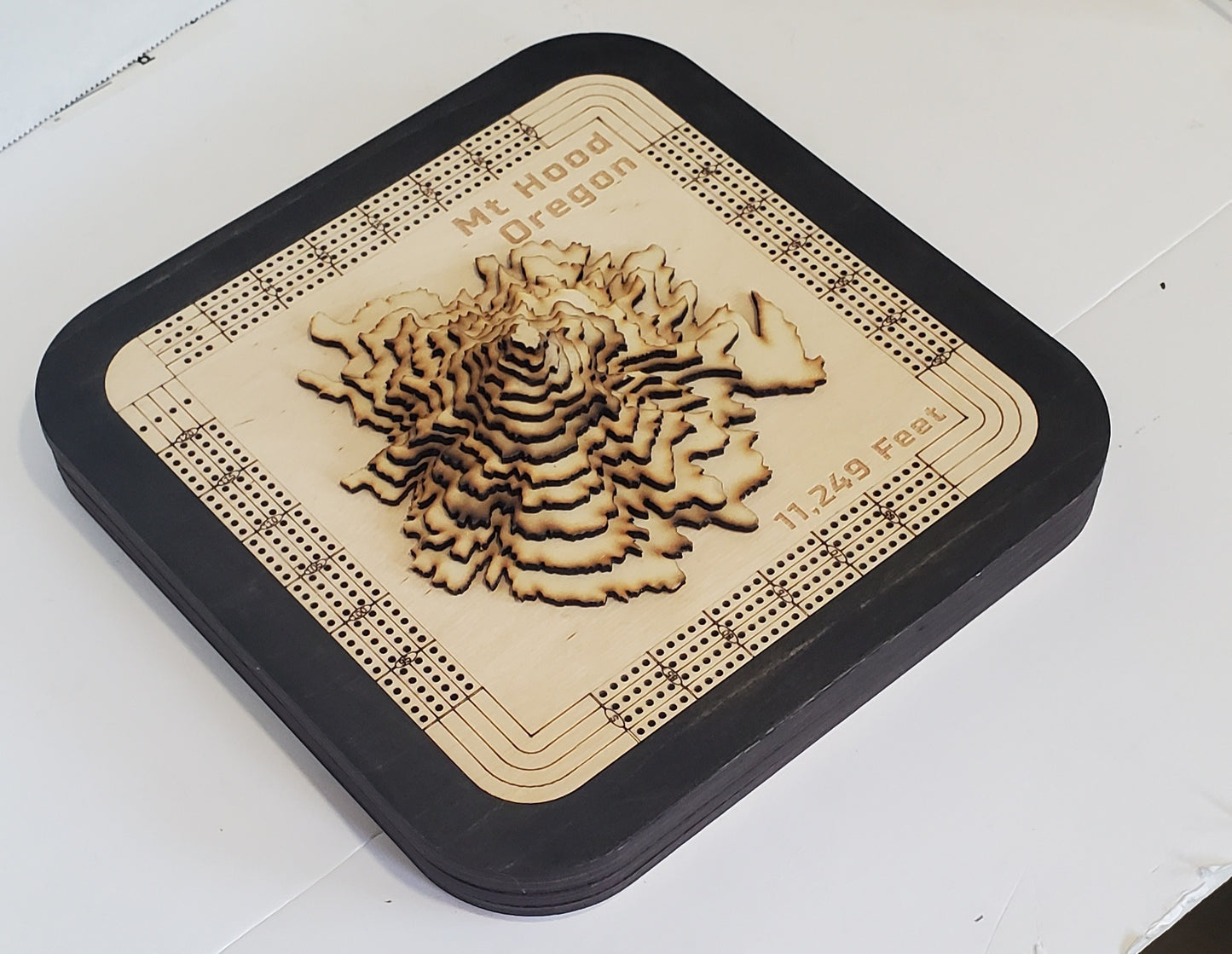 Mount Hood 4 Lane Cribbage Board