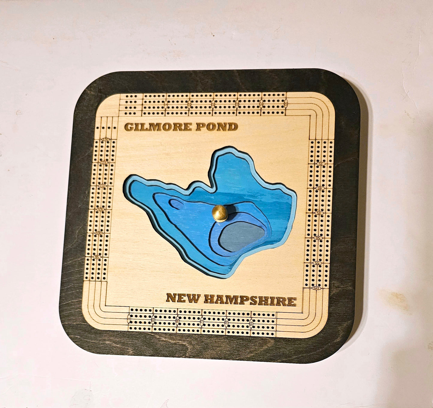 Gilmore Pond Cribbage Board