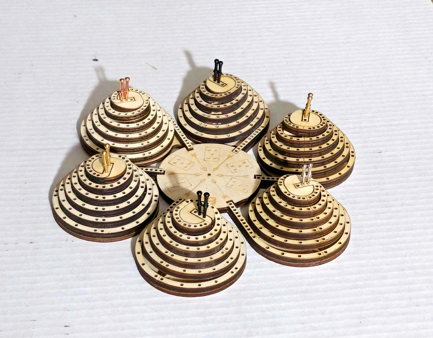 King of the Mountain Cribbage Board