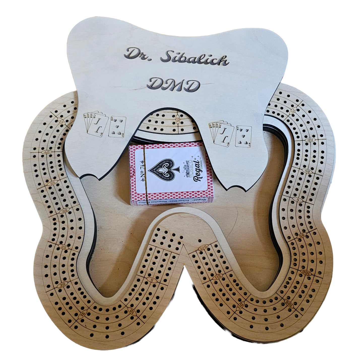 Tooth 4 Lane Cribbage Board