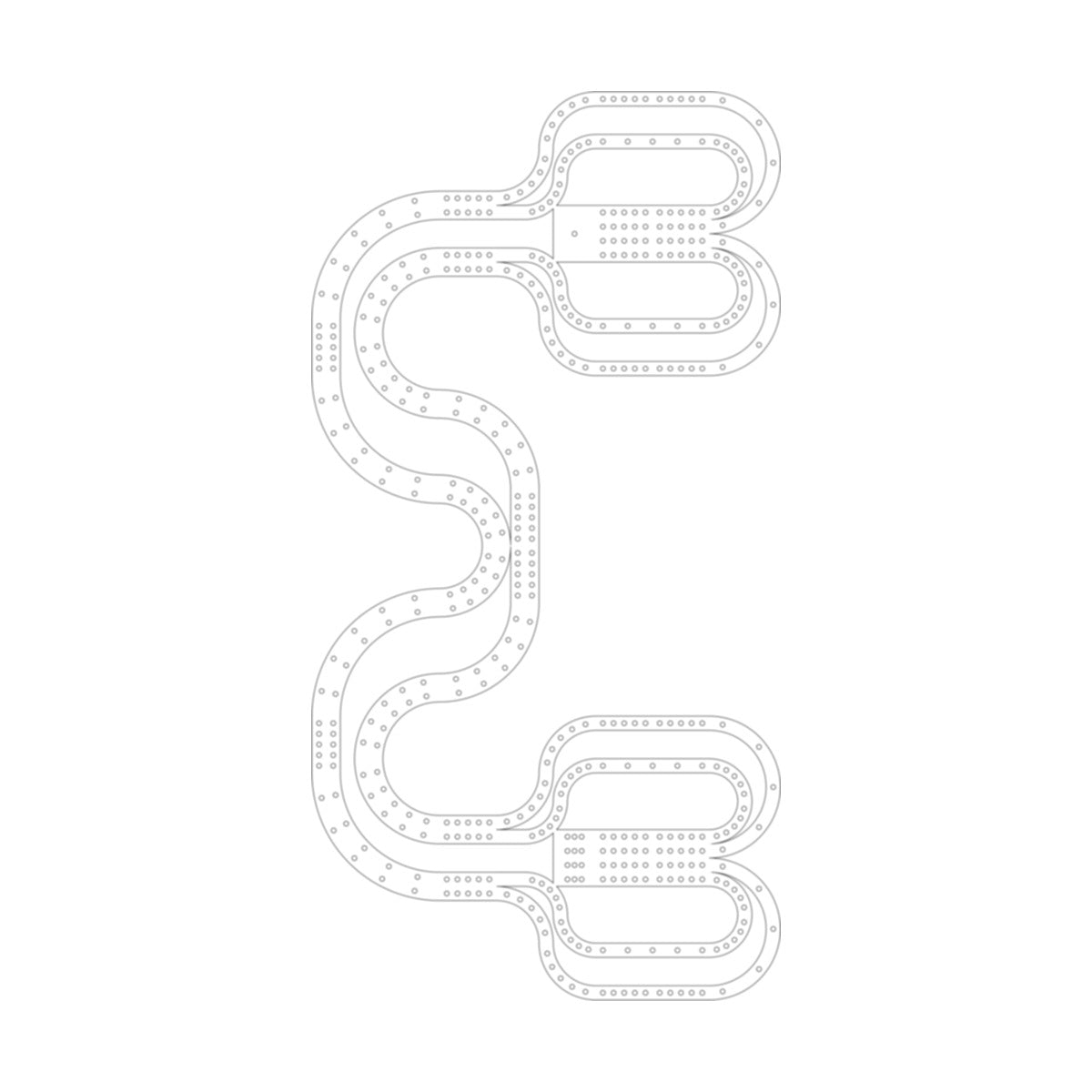 3 Cribbage Board Pattern / Template