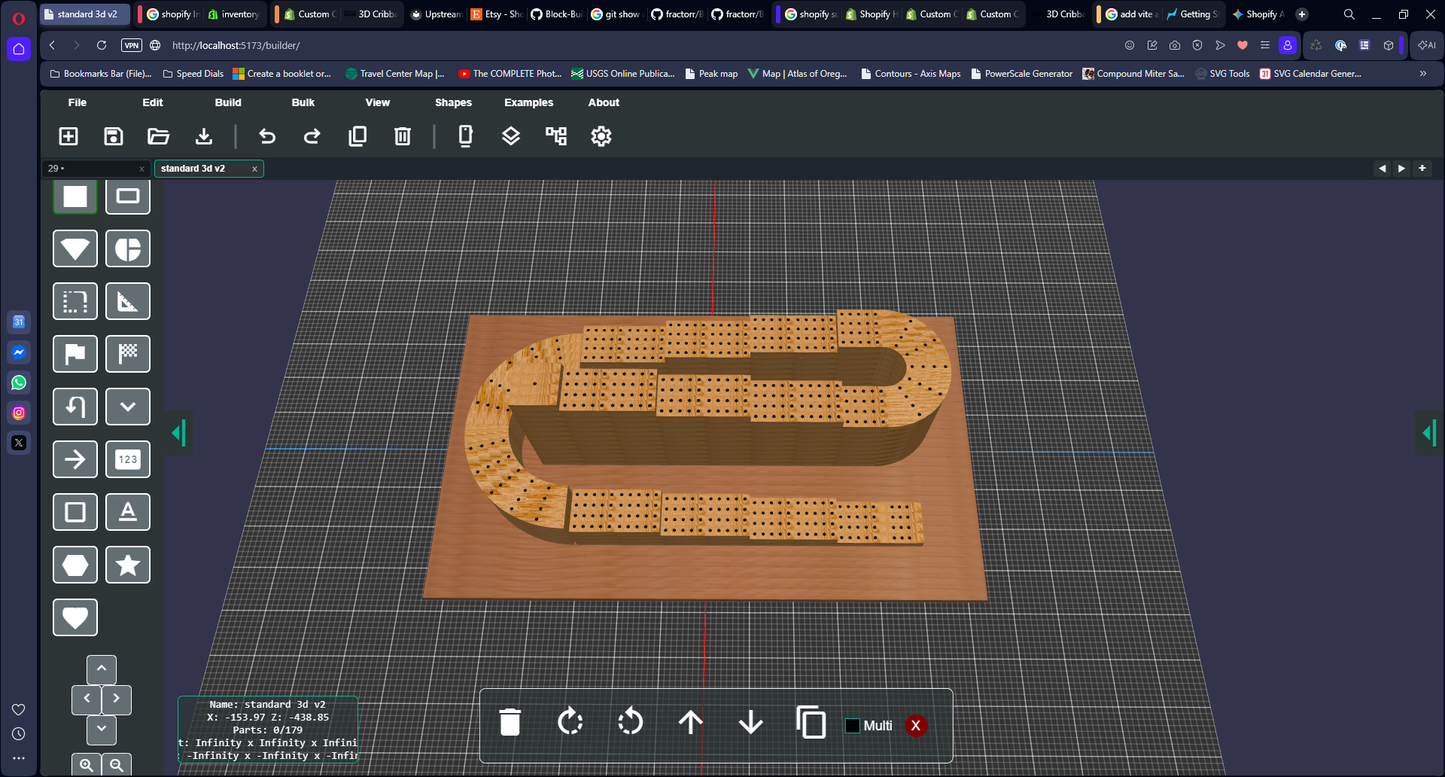 3D Cribbage Board Builder Subscription