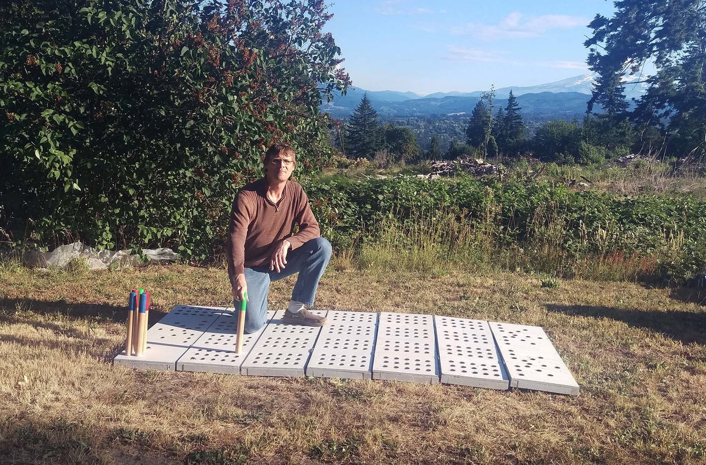 Large Lawn Cribbage Board