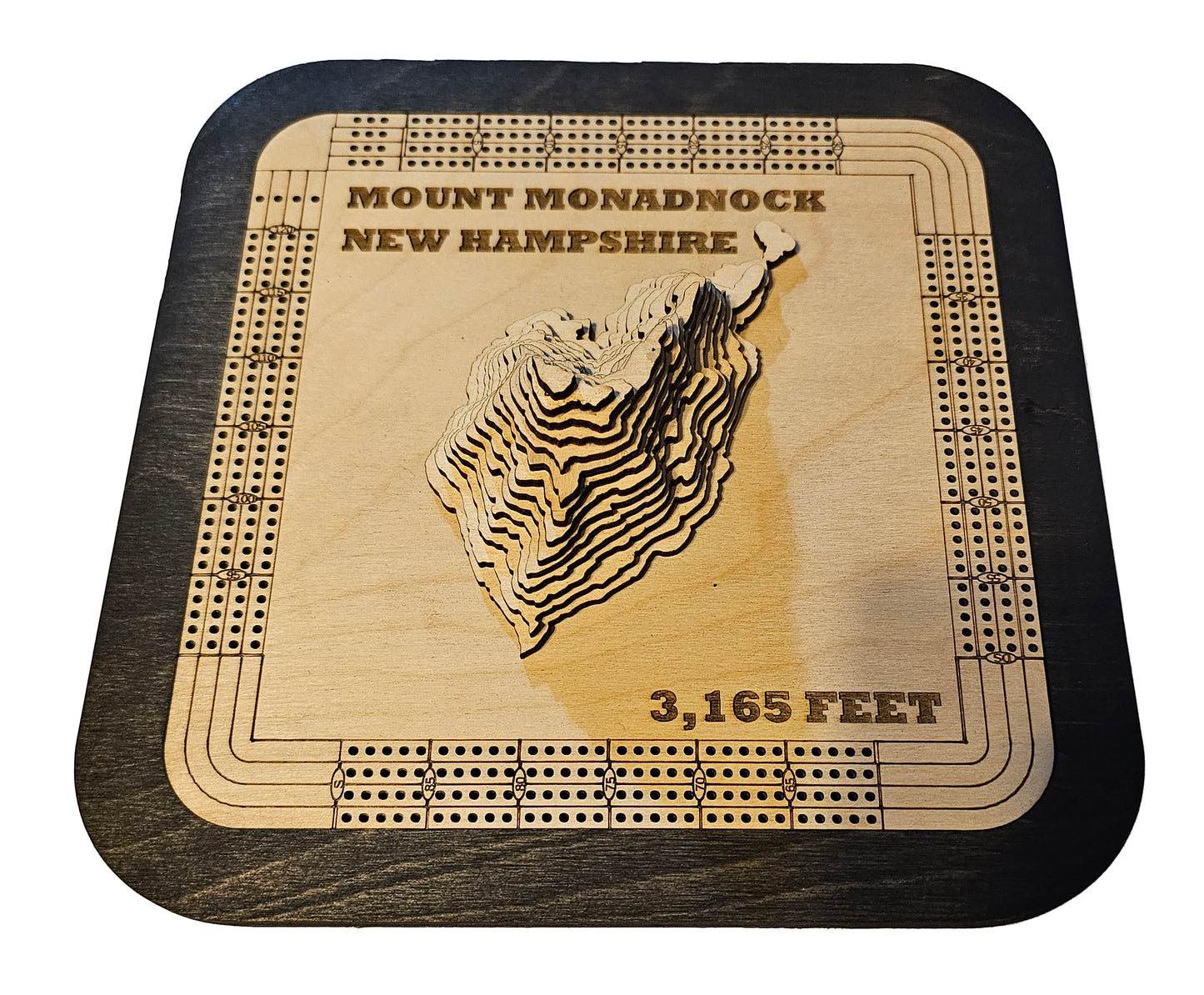 Mount Monadnock 4 Lane Cribbage Board