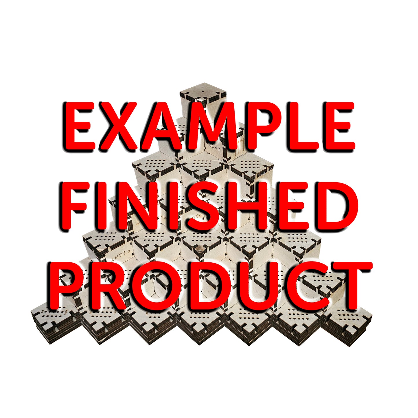 Qbert 4 Lane Cribbage Board Pattern / Template