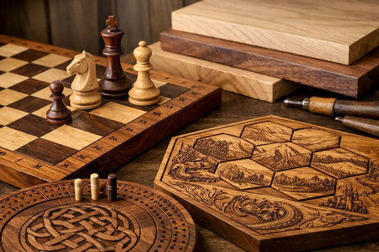 Best Woods for Engraved Game Boards That Last