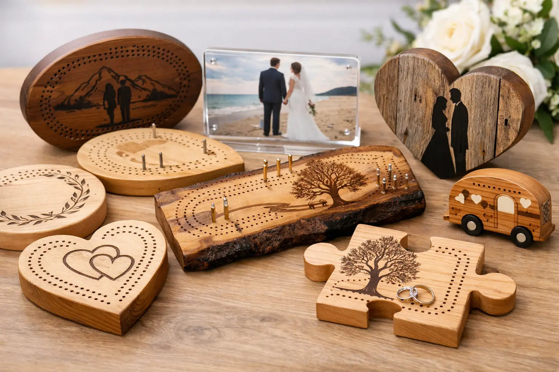 9 Custom Wedding Cribbage Board Examples