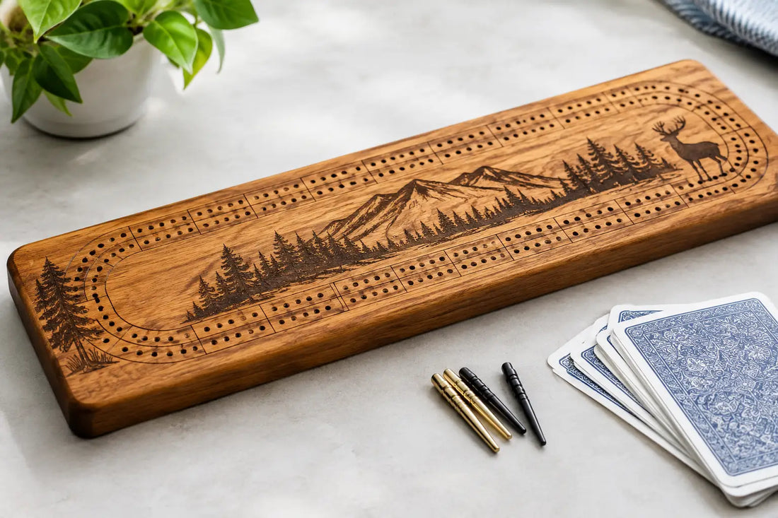 Top Cribbage Engraving Motifs for Custom Boards