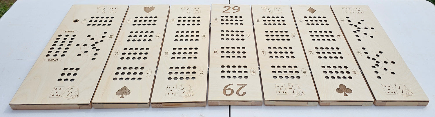 Sectional Cribbage Boards