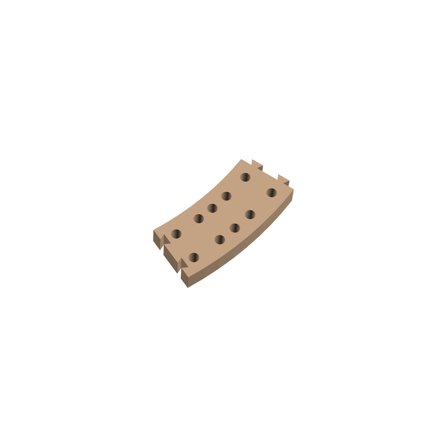 Circle 22.5° Cribbage Puzzle Piece