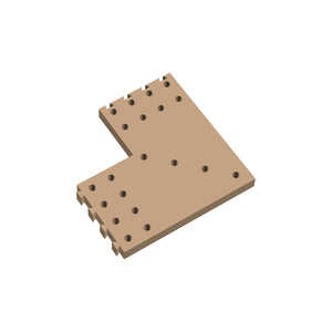 Square Corner Cribbage Puzzle Piece