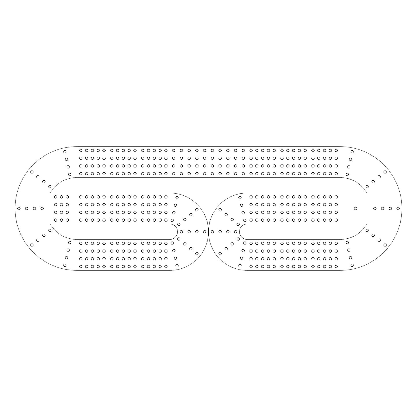 104 Cribbage Board Pattern / Template