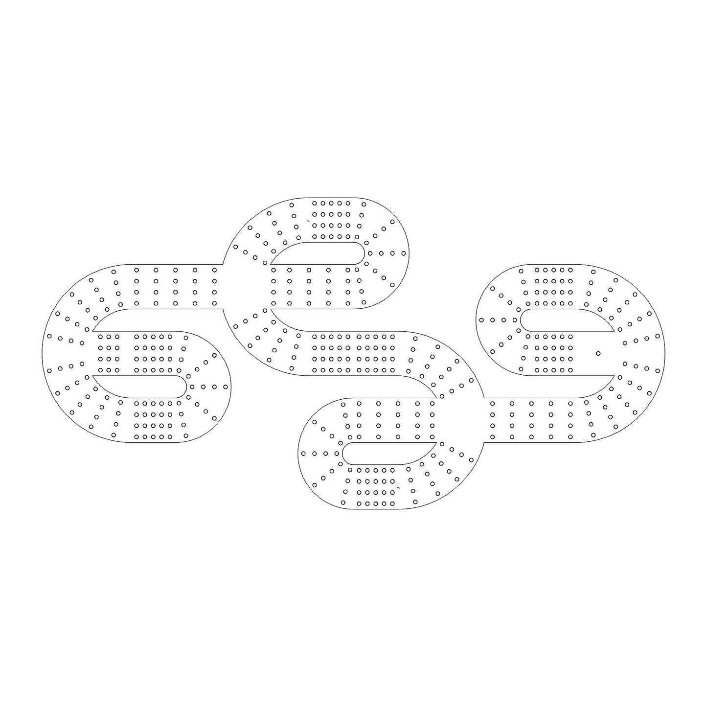 105 Cribbage Board Pattern / Template