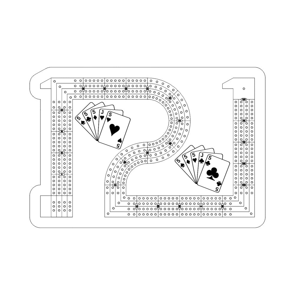 121 Cribbage Board Pattern / Template