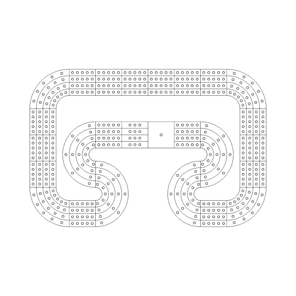 17 Cribbage Board Pattern / Template