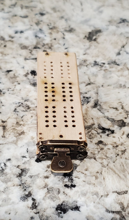 Mini Palm Sized Folding 2 Player Cribbage Board