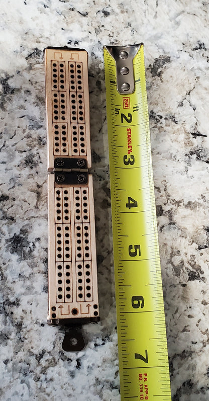 Mini Palm Sized Folding 2 Player Cribbage Board
