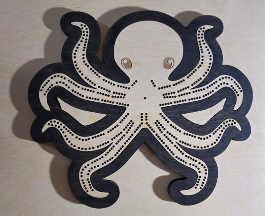 Octopus Cribbage Board