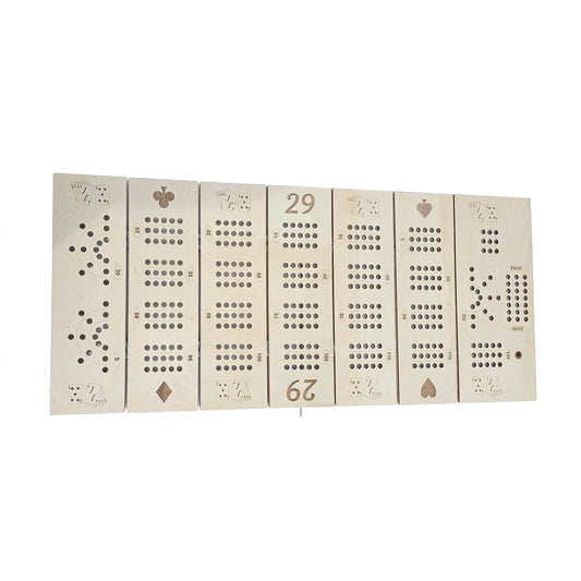 Large Table Top Sectional Cribbage Board