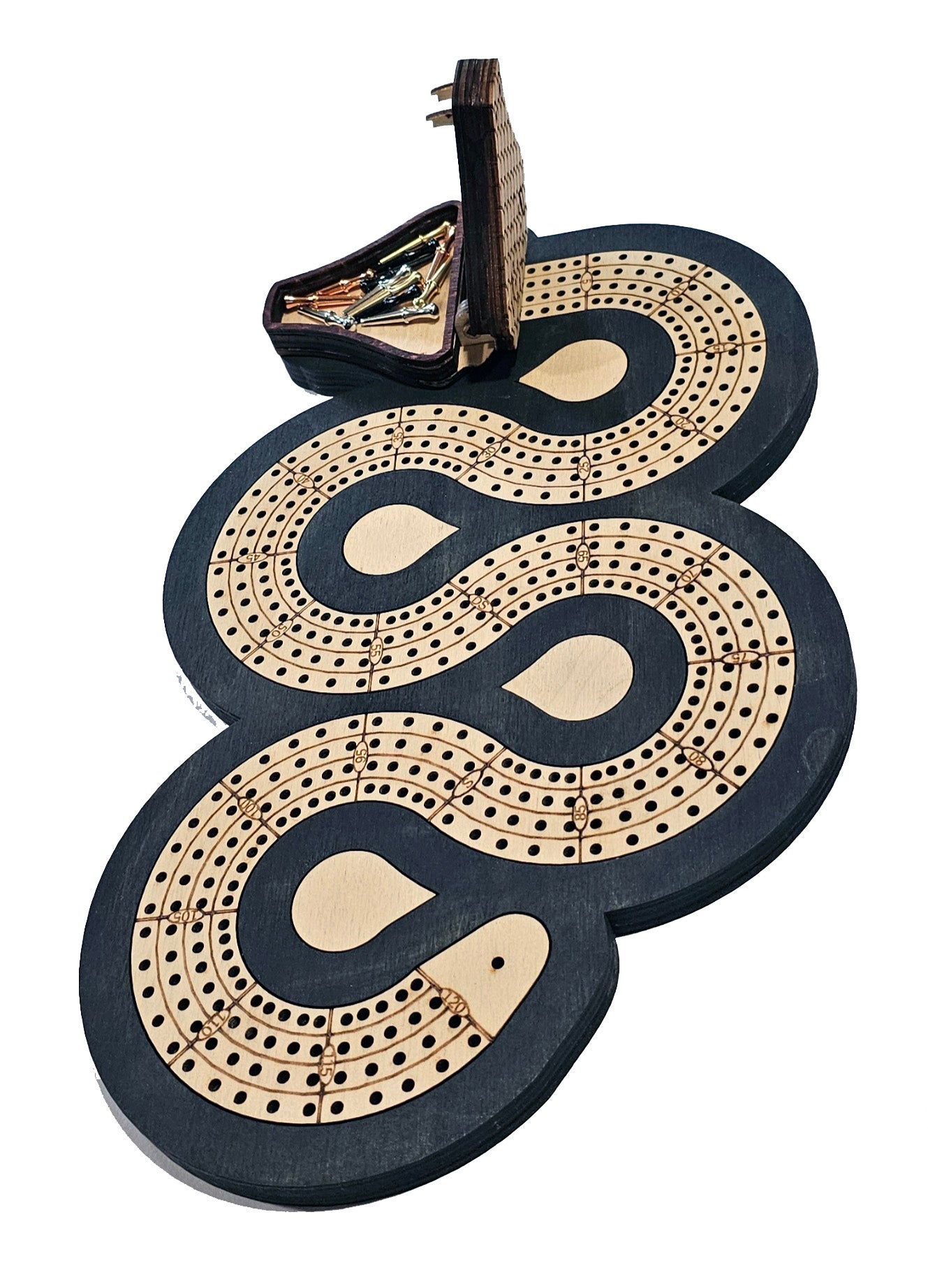 Snake Cribbage Board