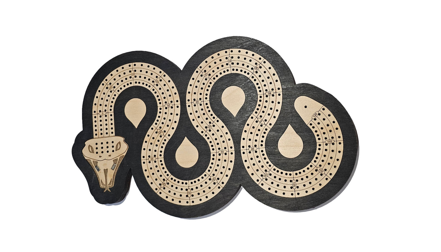 Snake Cribbage Board