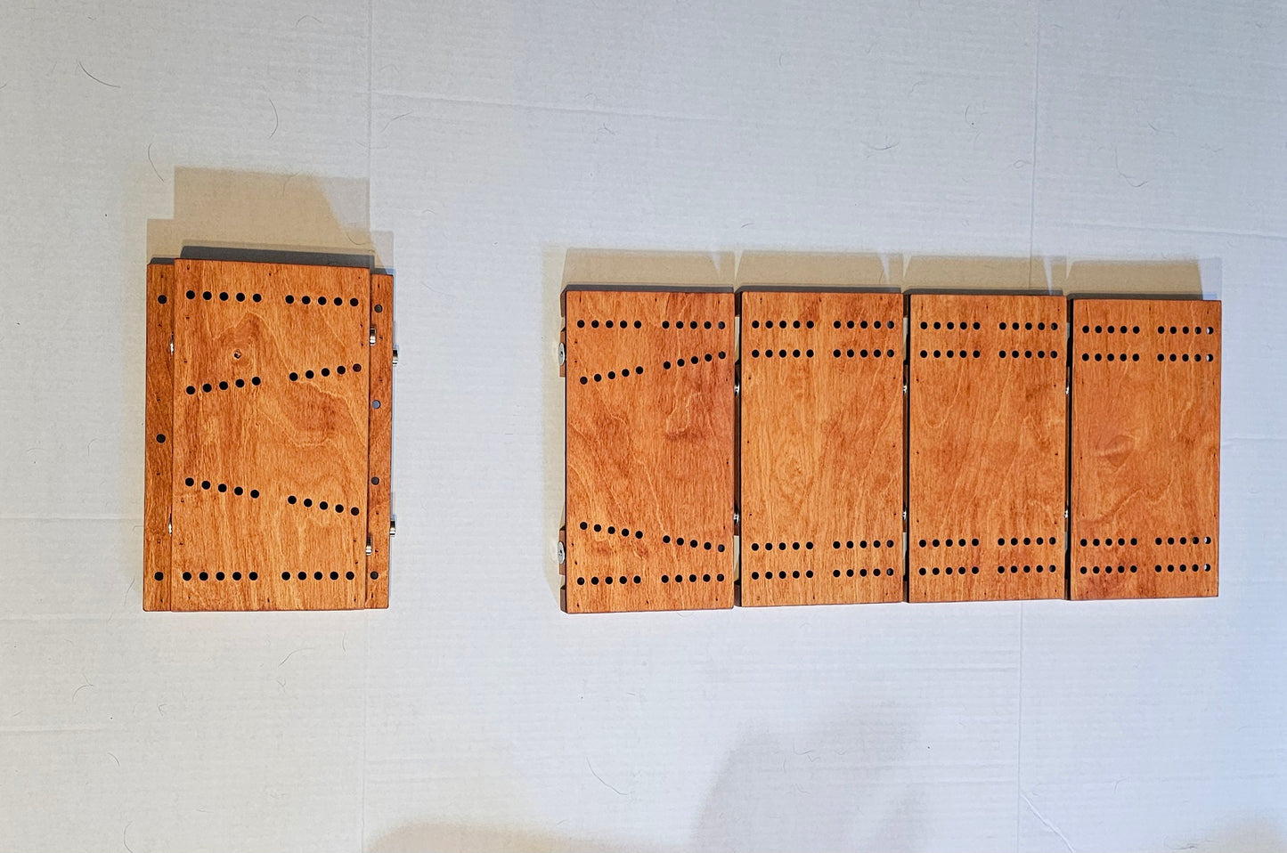 Sectional Tournament Style Cribbage Board