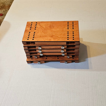 Sectional Tournament Style Cribbage Board