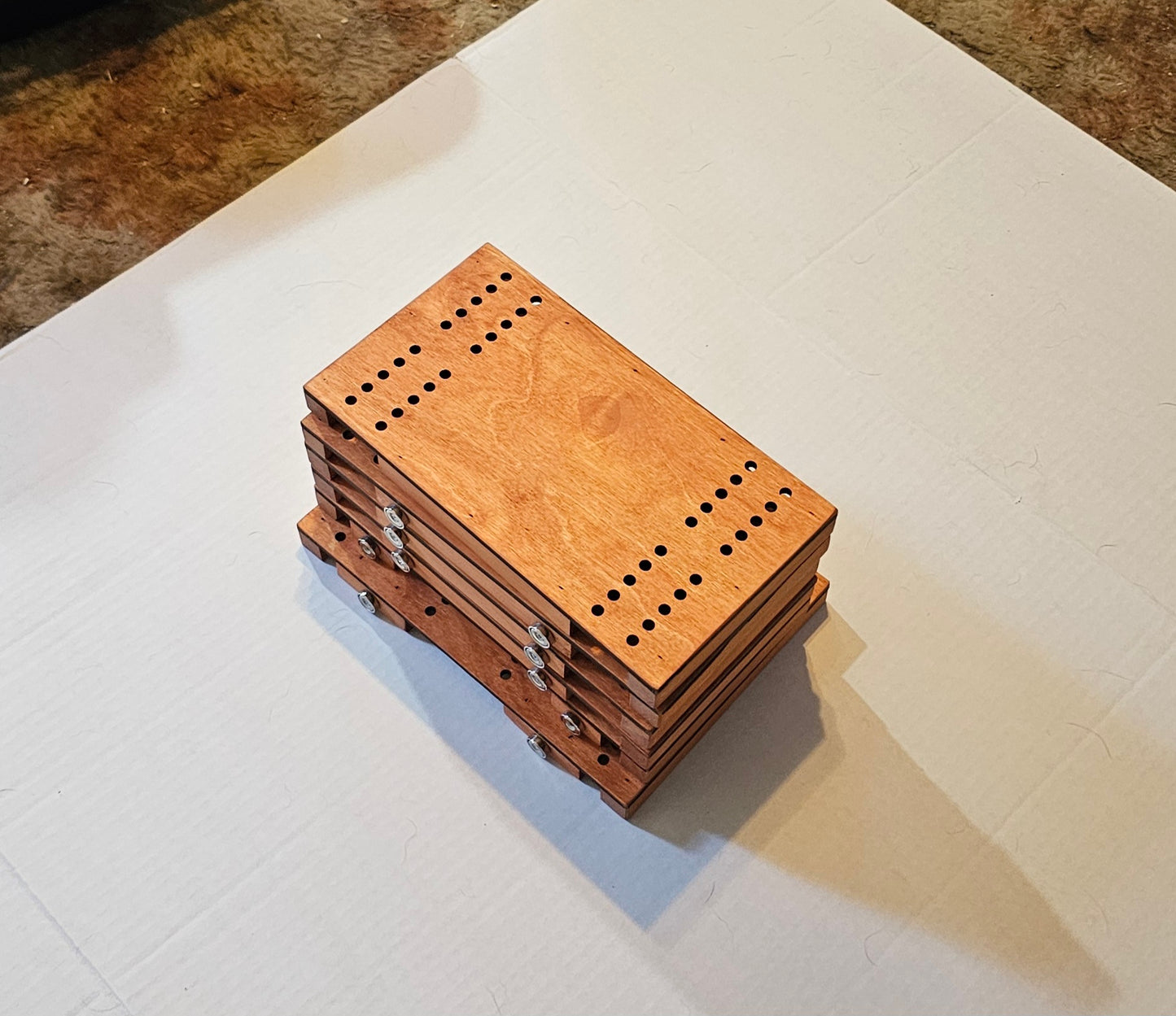 Sectional Tournament Style Cribbage Board