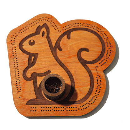 Squirrel 4 Lane Cribbage Board