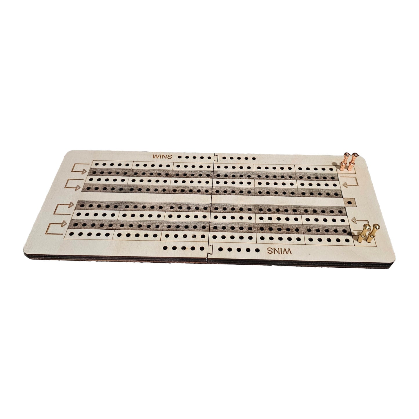 Interlocking Pocket / Travel Cribbage Board