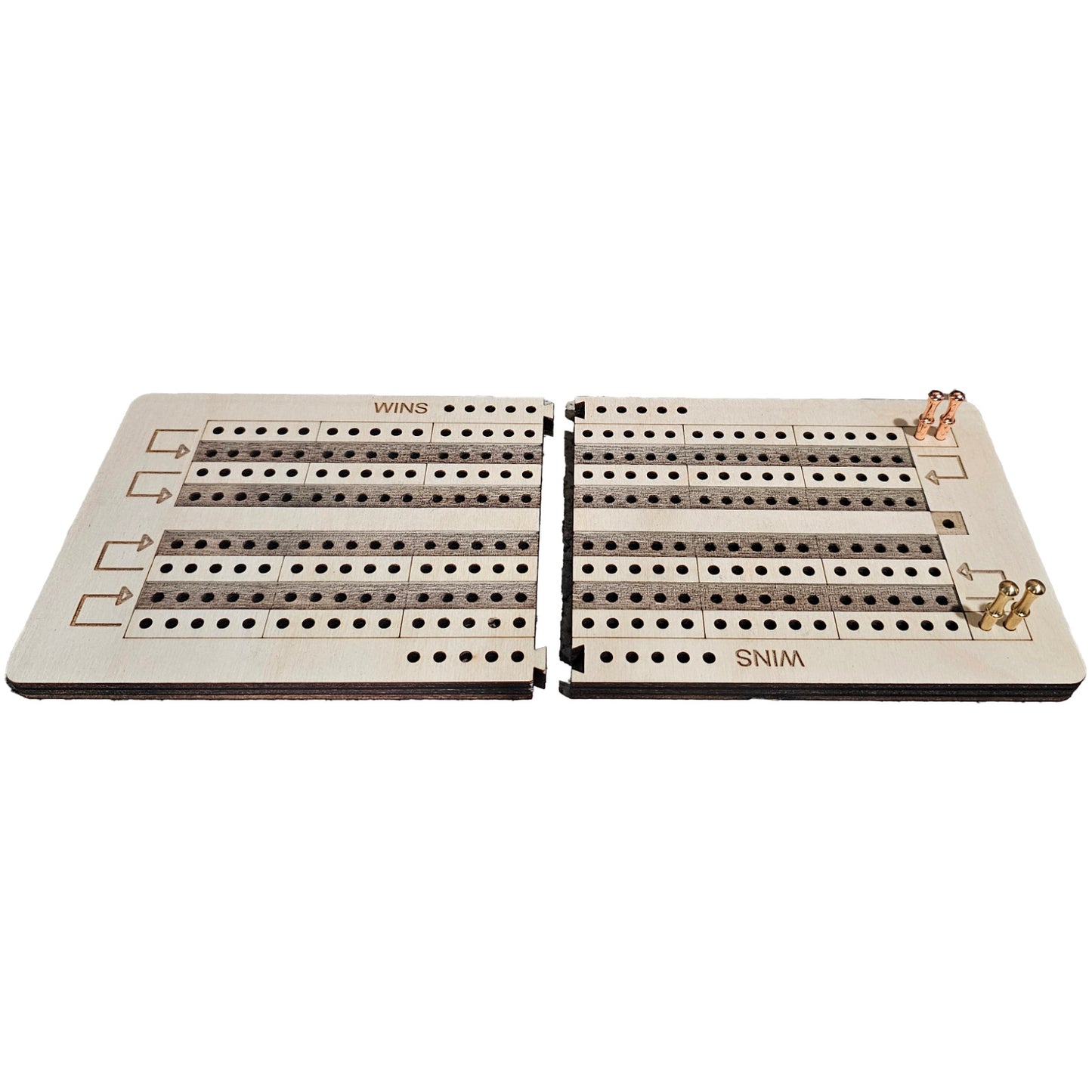 Interlocking Pocket / Travel Cribbage Board