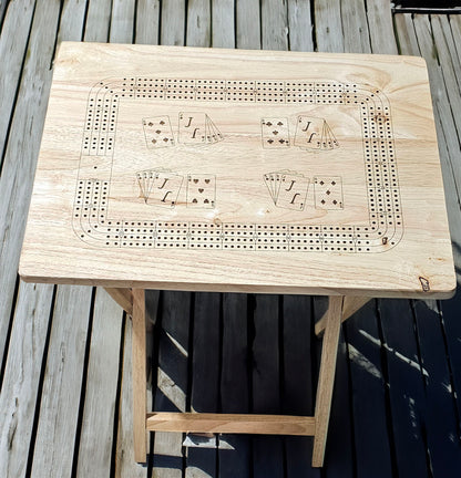 TV Tray Cribbage Board