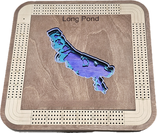 Multiple Layer Long Pond Cribbage Board
