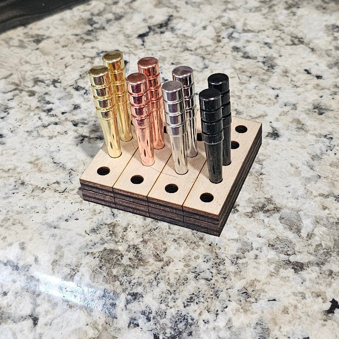 3/16" Large Tapered Metal Cribbage Pegs Set of 12