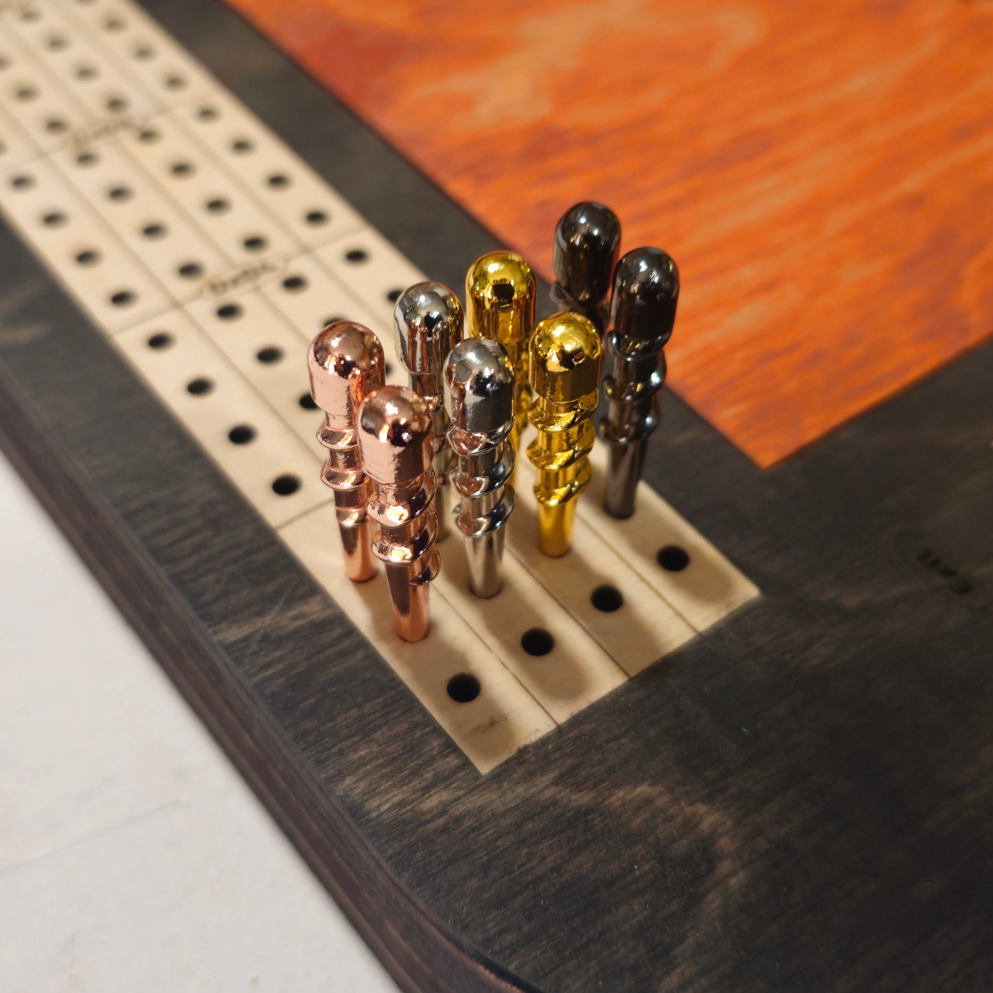 1/8" Spiral Tapered Metal Cribbage Pegs