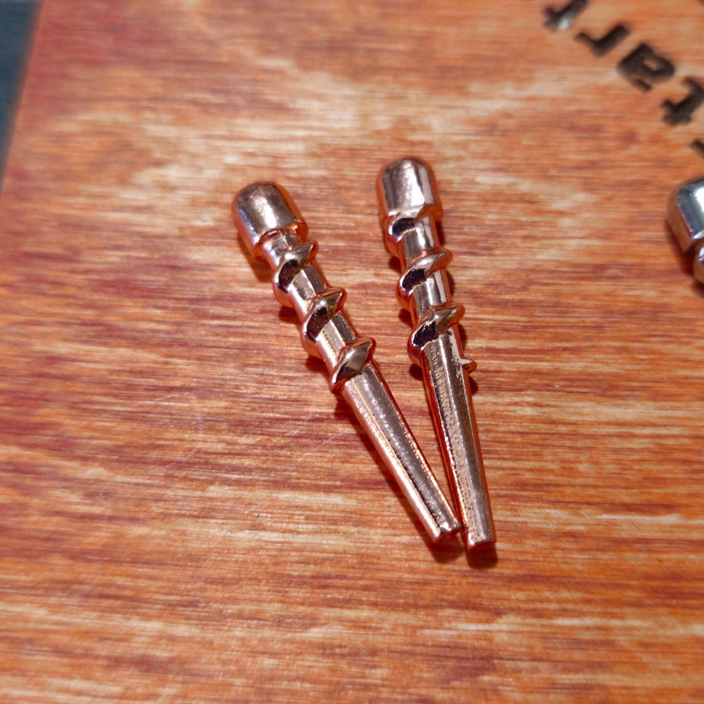 1/8" Spiral Tapered Metal Cribbage Pegs