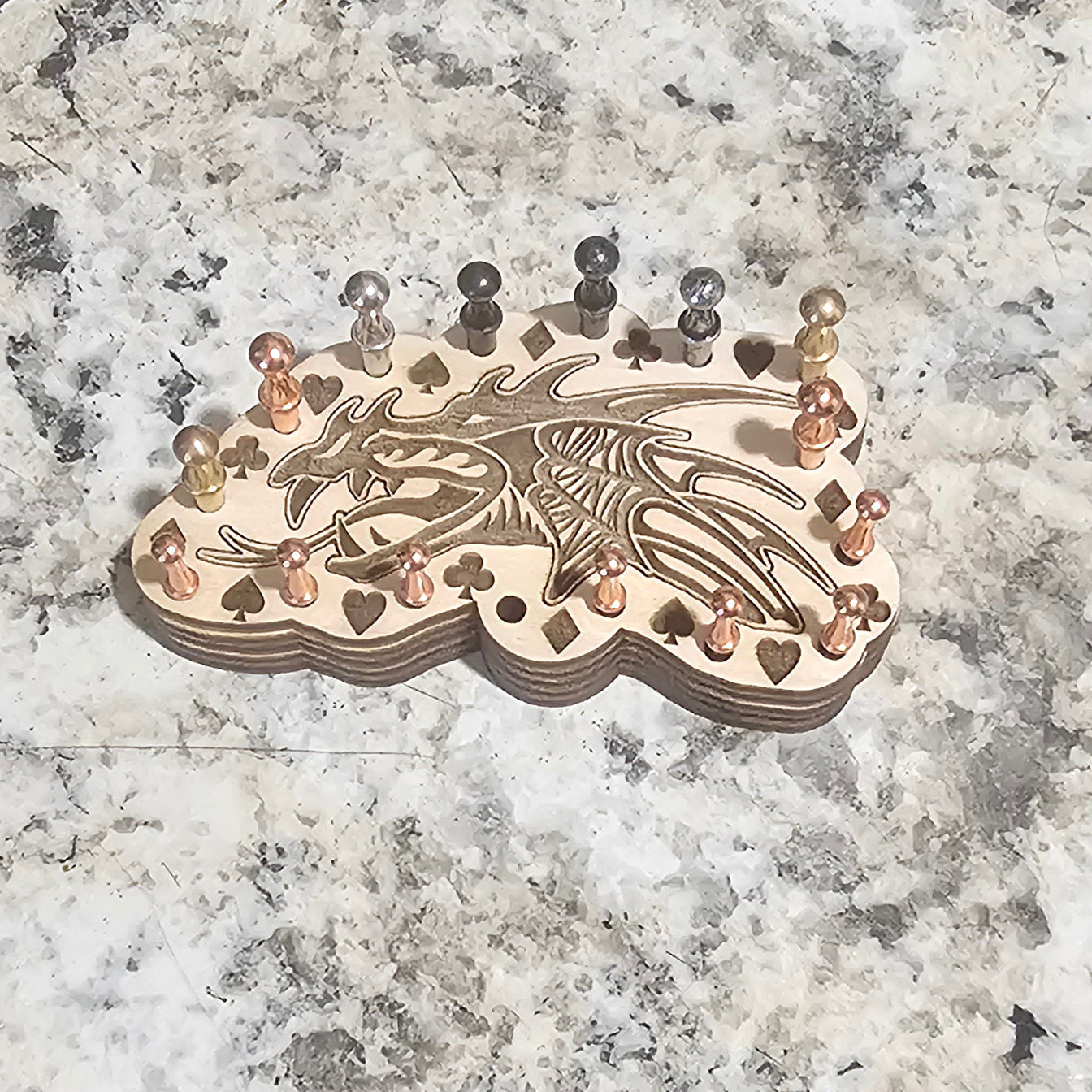 Magnetic Cribbage Peg Holder