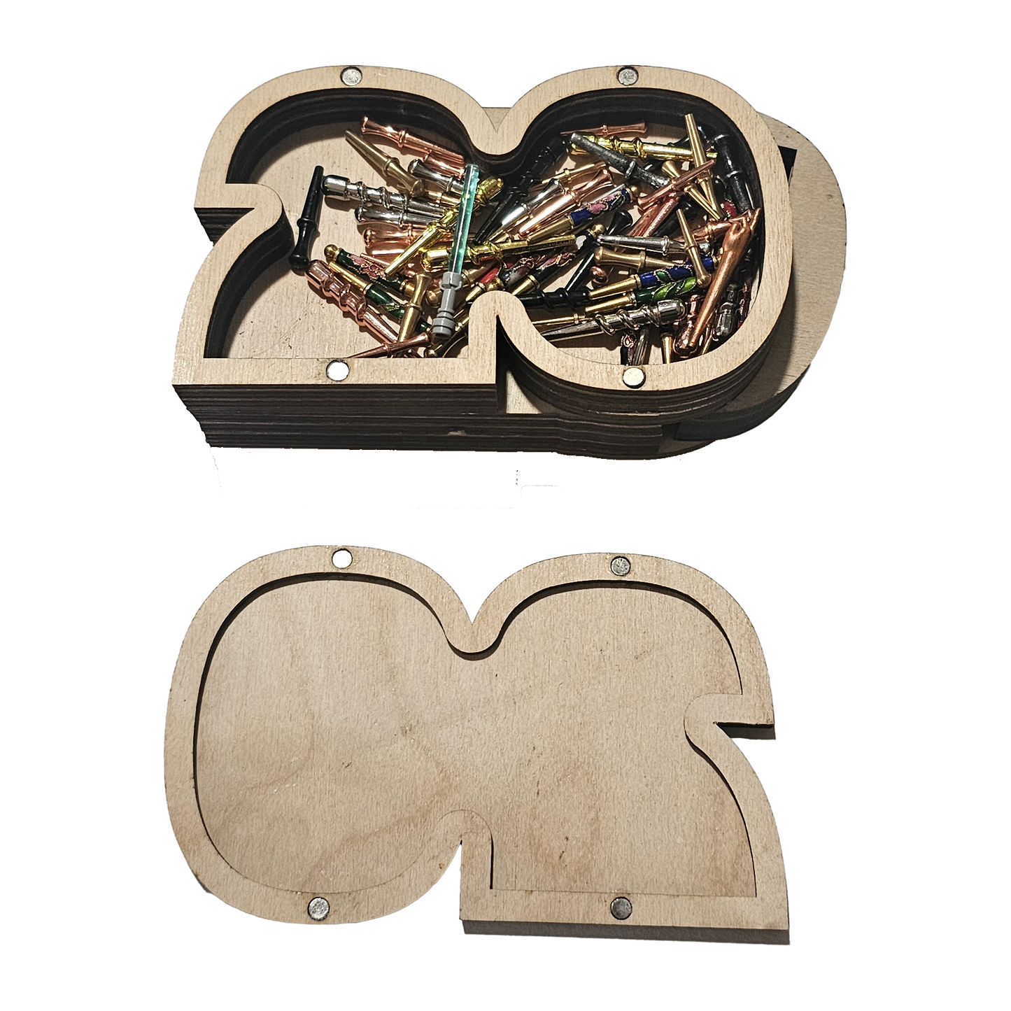 Large Cribbage Peg and Card Storage Container