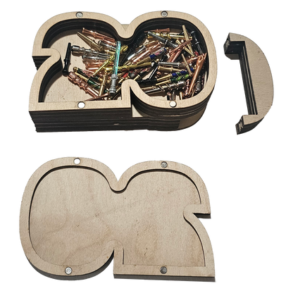 Large Cribbage Peg and Card Storage Container
