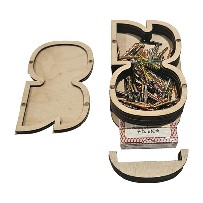 Large Cribbage Peg and Card Storage Container