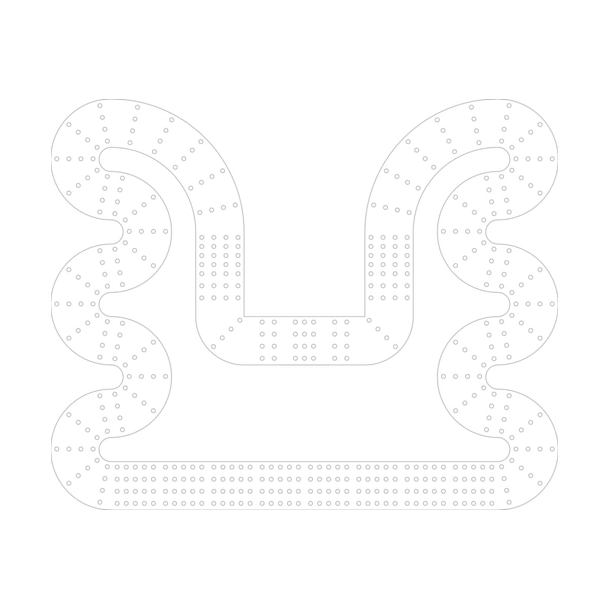 9b Cribbage Board Pattern / Template