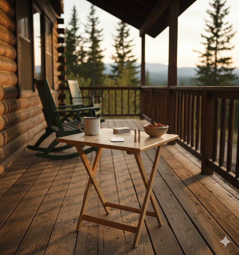 TV Tray Cribbage Board