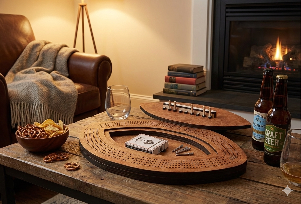 Football Cribbage Board