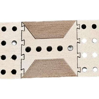 Cribbage Puzzle Pieces Set - Silver