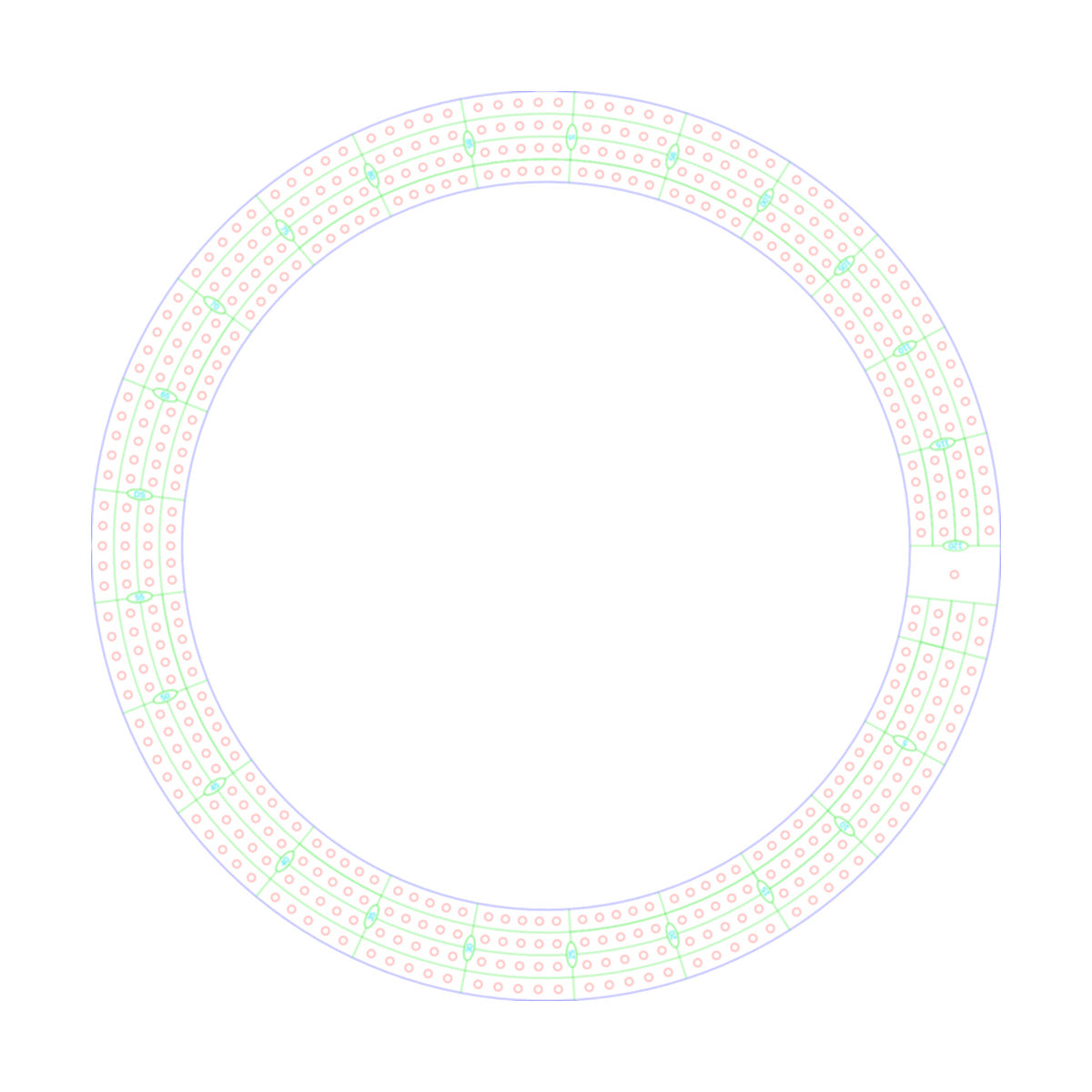 Round / Circle Cribbage Board Pattern / Template