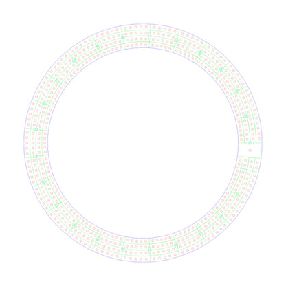 Round / Circle Cribbage Board Pattern / Template