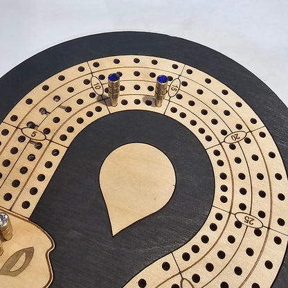 1/8" Crystal Tapered Metal Cribbage Pegs Set of 12