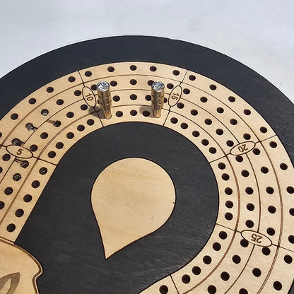 1/8" Crystal Tapered Metal Cribbage Pegs Set of 12